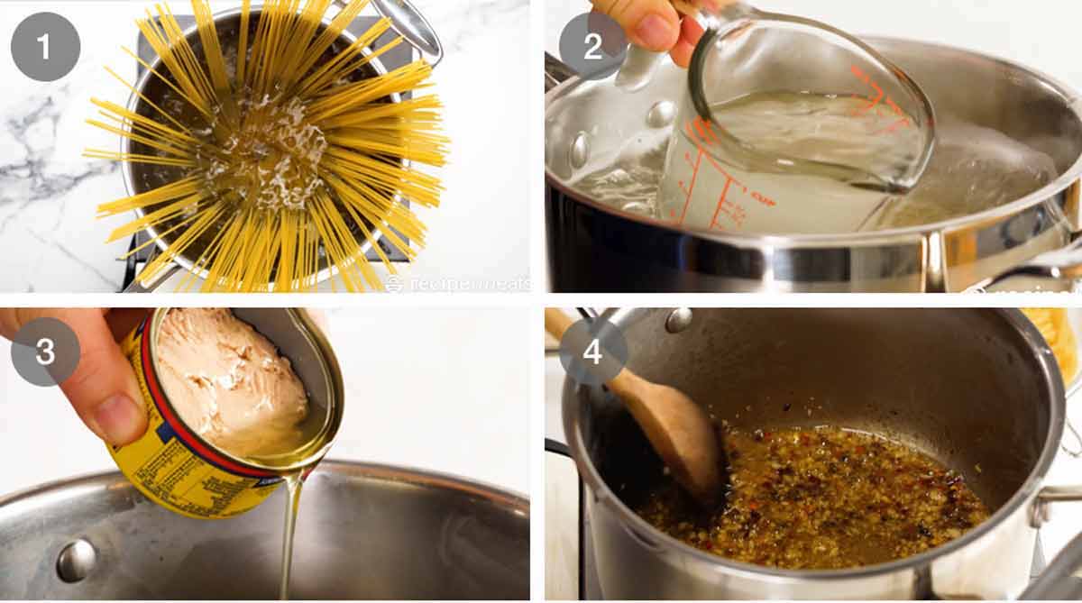 Cómo hacer pasta de atún en lata