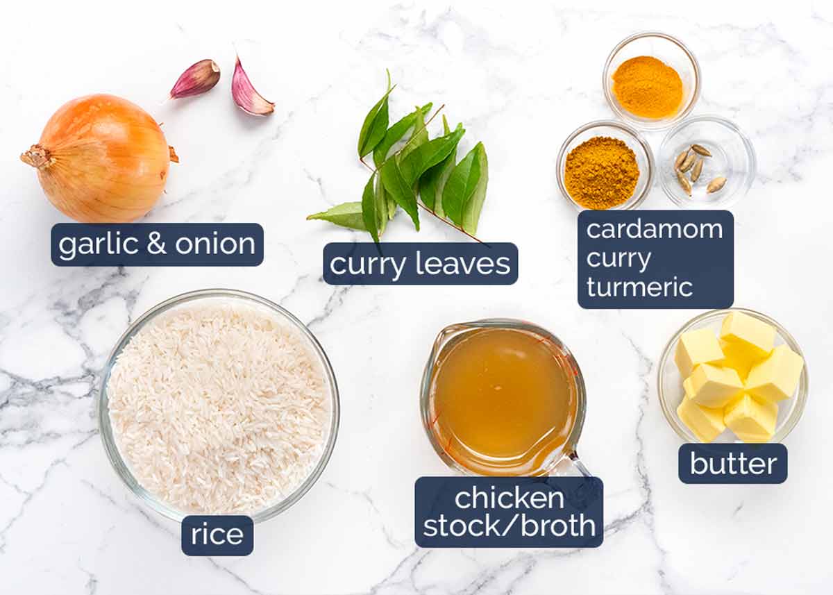 Ingredientes en Kedgeree - Arroz y pescado inglés