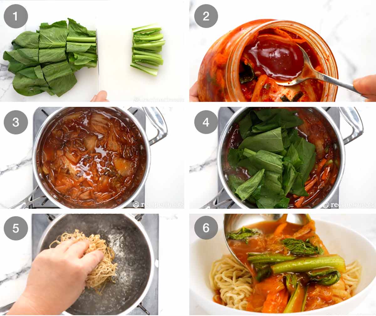Cómo hacer sopa de fideos coreana picante