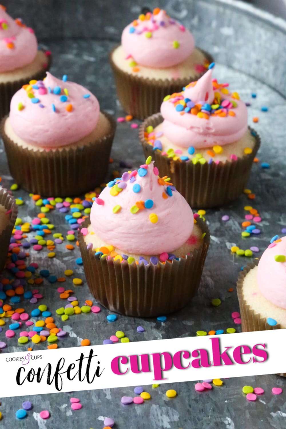 Cupcakes de confeti imagen de pinterest