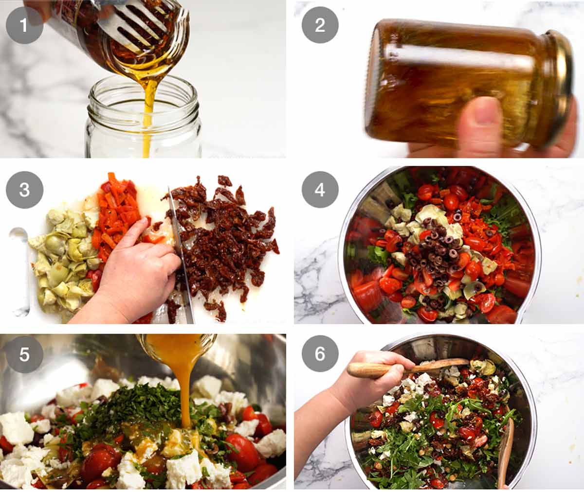 Cómo hacer Ensalada de garbanzos Antipasto