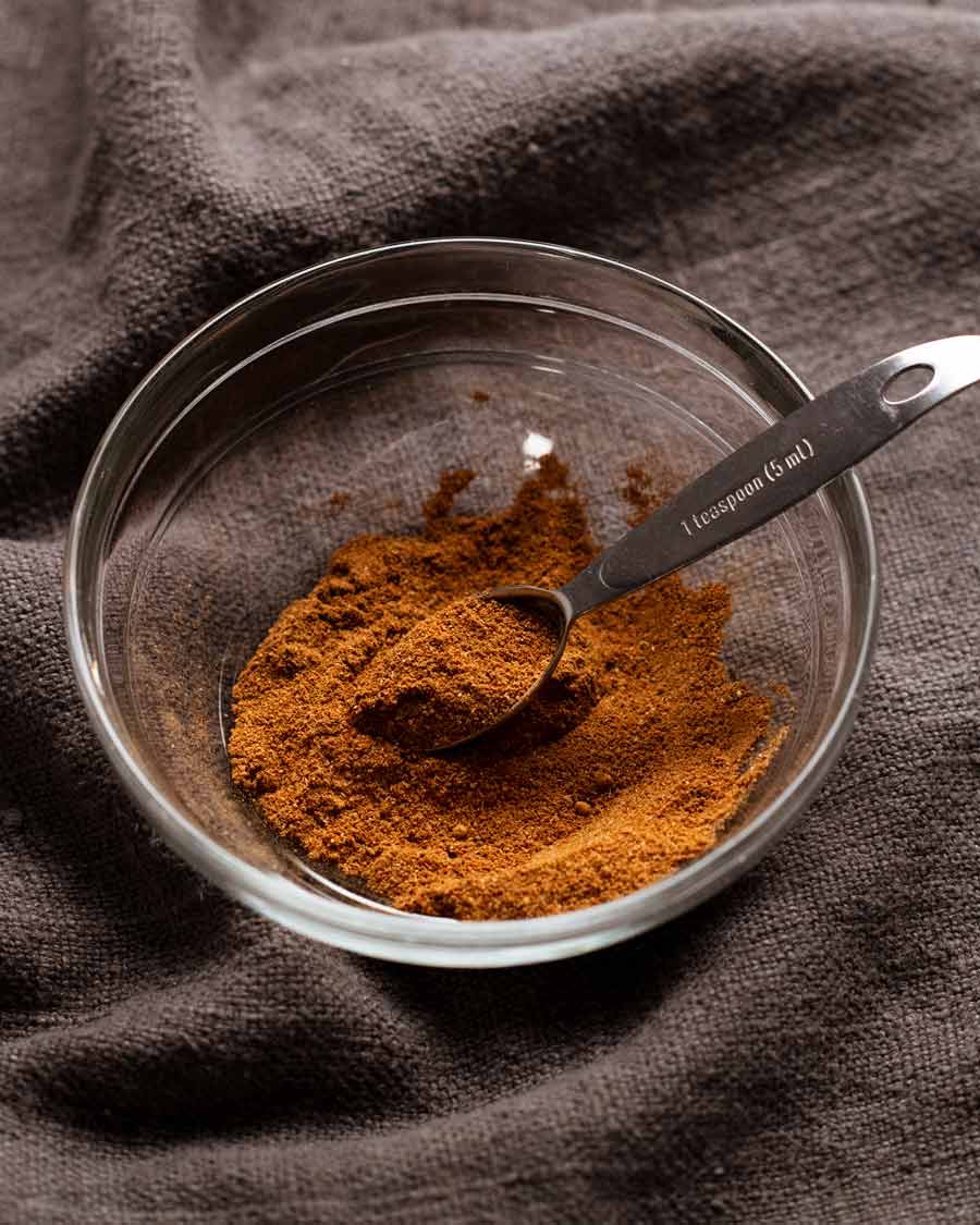 Mezcla de especias Chermoula para berenjenas rellenas marroquíes - ternera o cordero especiado