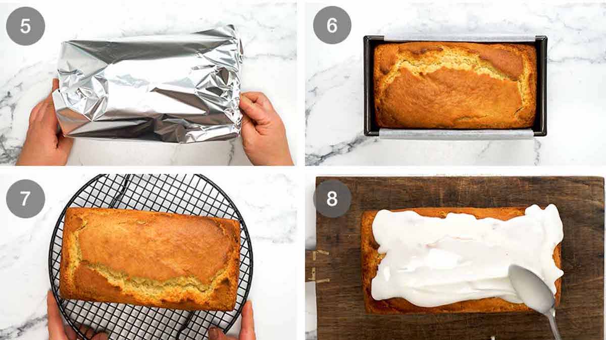 Cómo hacer pan de molde de limón glaseado