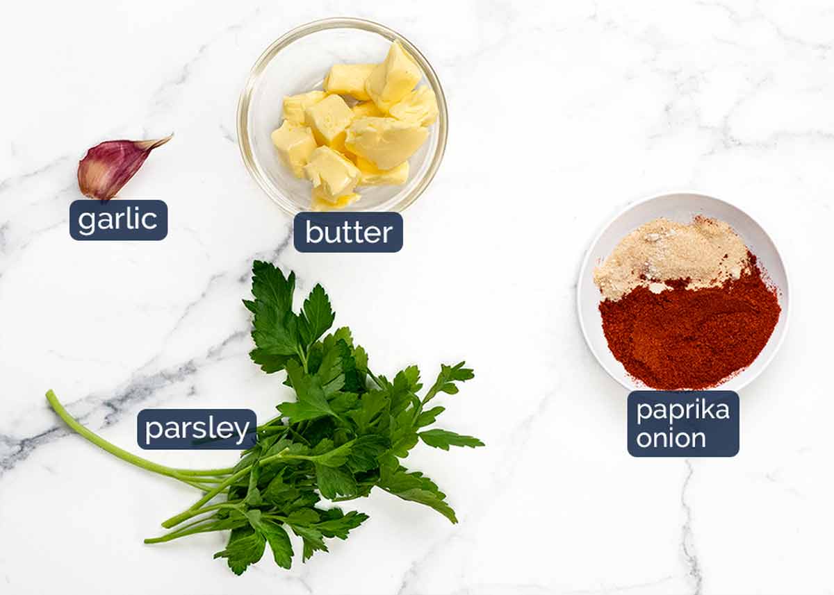 Ingredientes de costillas de maíz