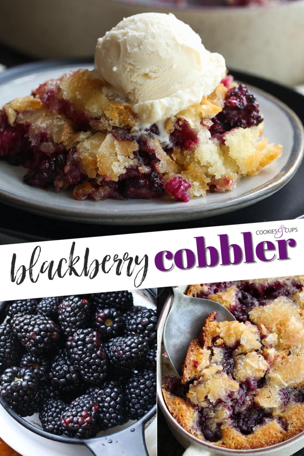 Imagen de Pinterest de Blackberry Cobbler