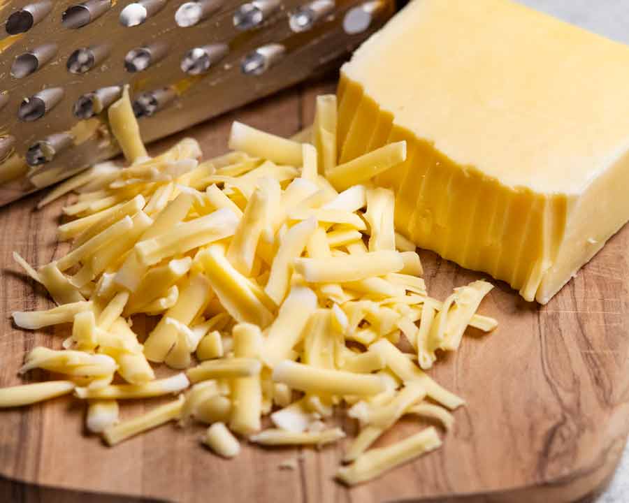 Queso rallado para pan de queso