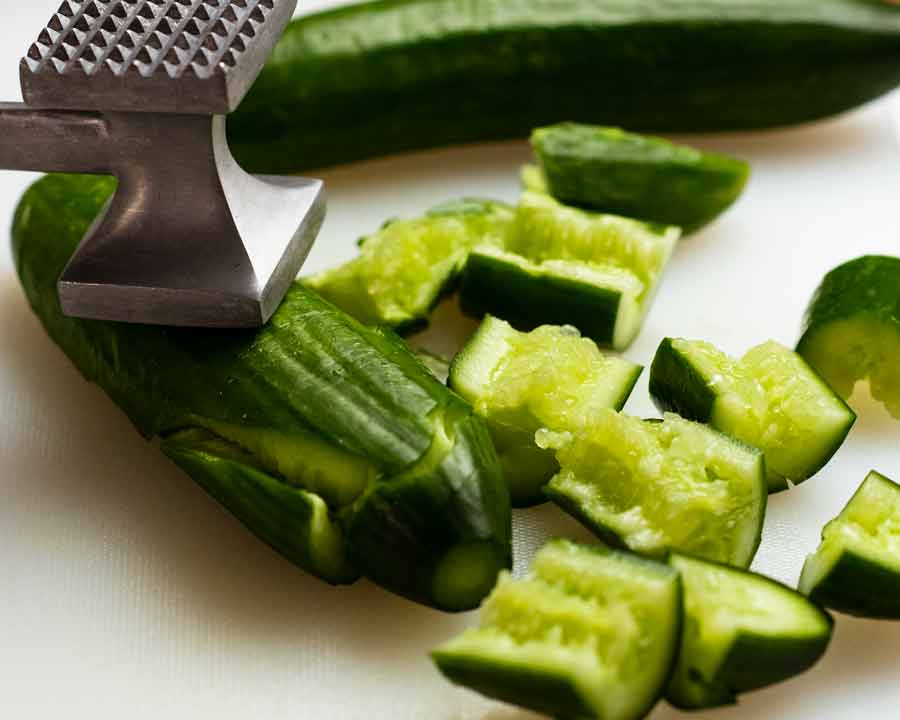 aplastando pepinos