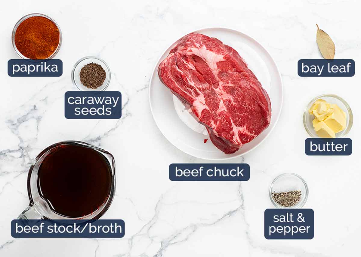 Ingredientes del goulash húngaro