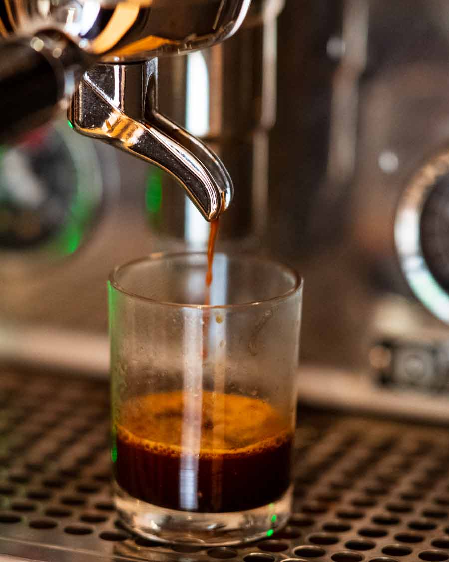 Espresso corto negro para Affogato