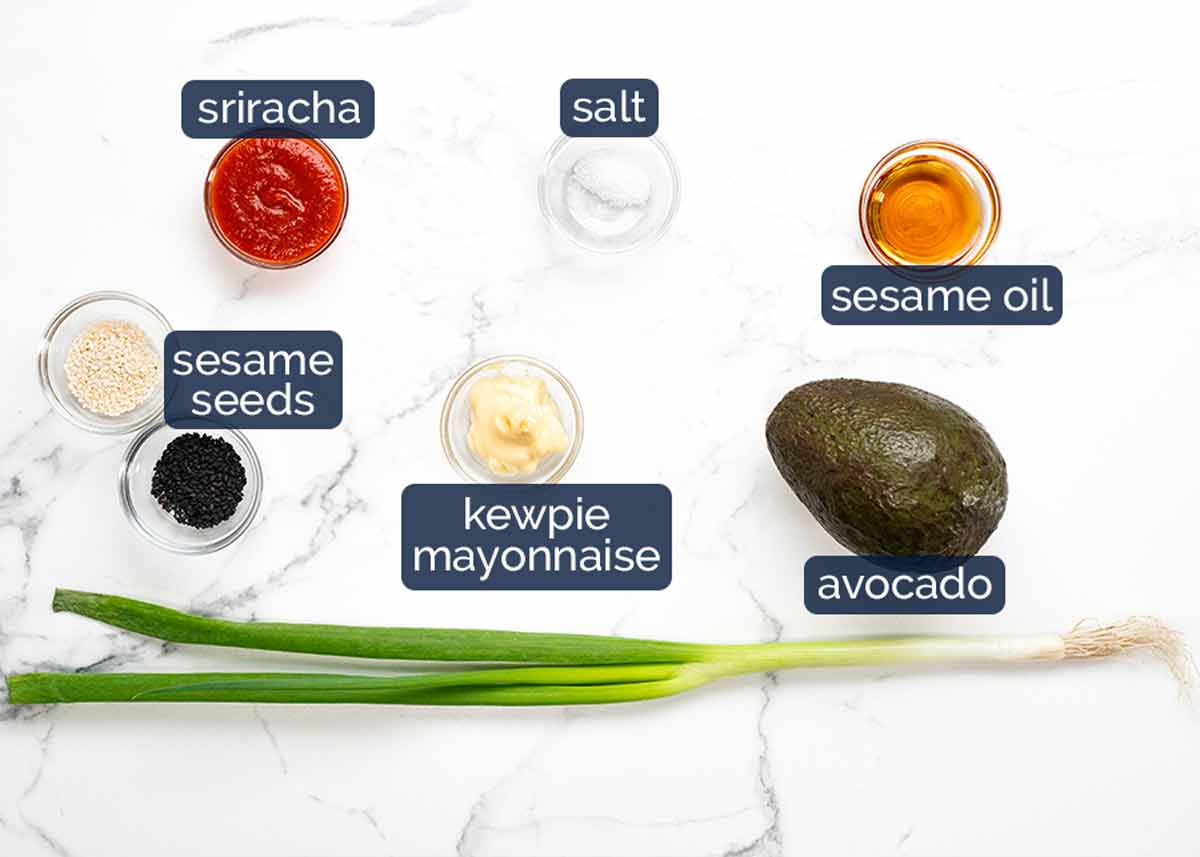 Ingredientes en Arroz crujiente de atún picante