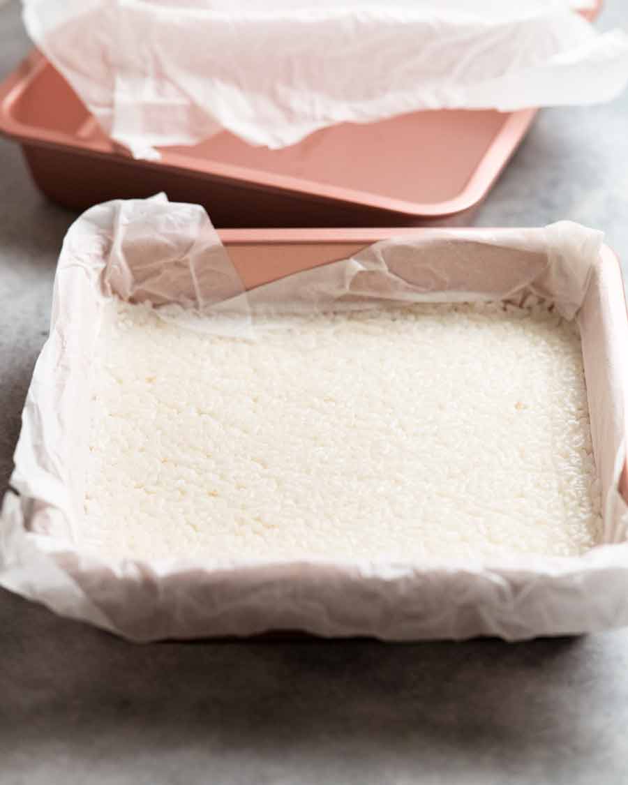 Hacer tortitas de arroz crujientes