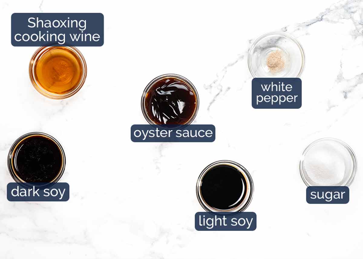 Ingredientes del chow mein de ternera
