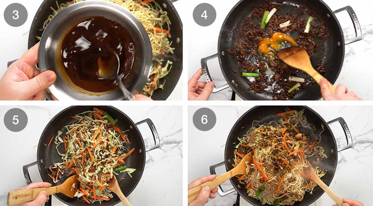 Cómo hacer chow mein de ternera