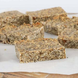 Barritas de muesli de semillas y avena.