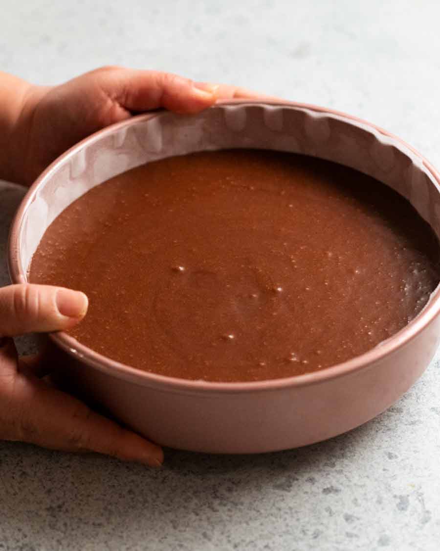 Hacer pastel de chocolate caliente