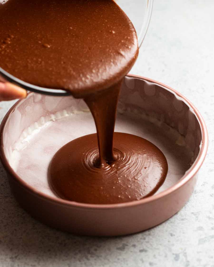 Hacer pastel de chocolate caliente