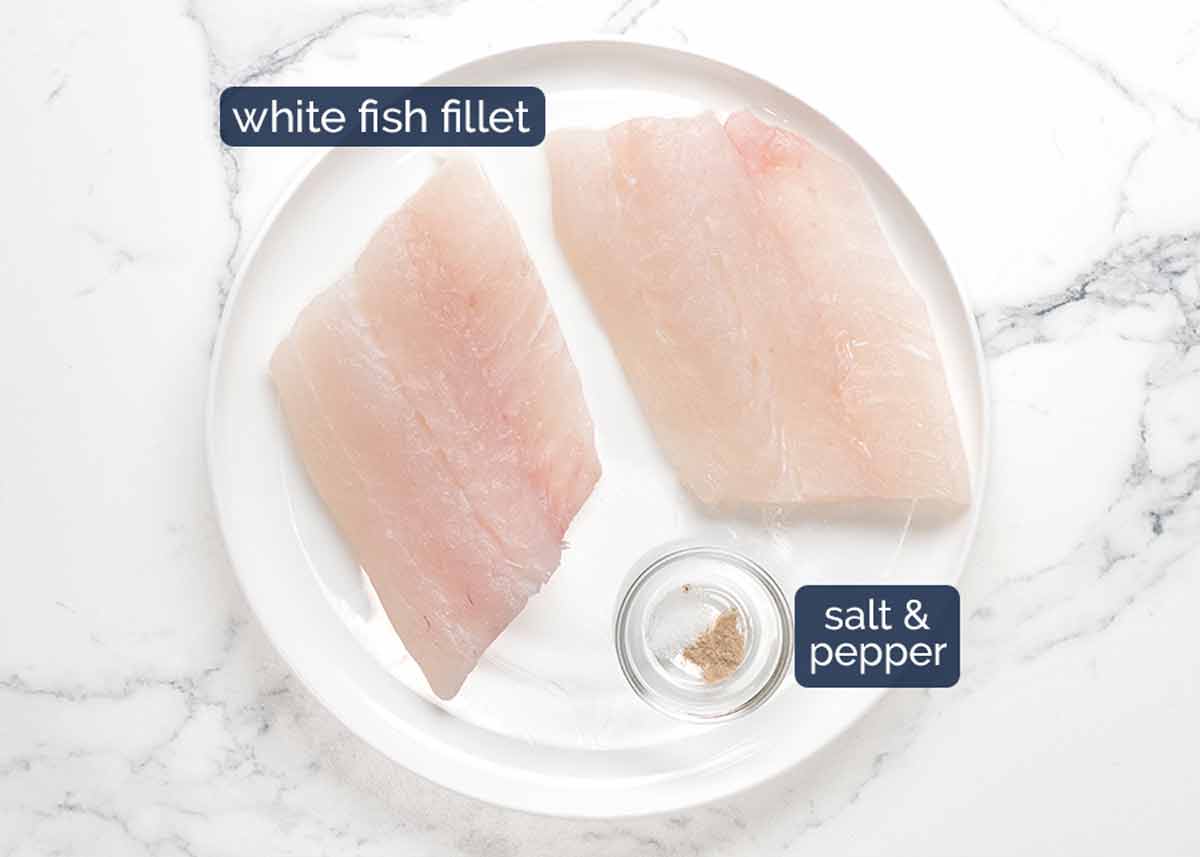 Ingredientes de pescado con jengibre chisporroteante