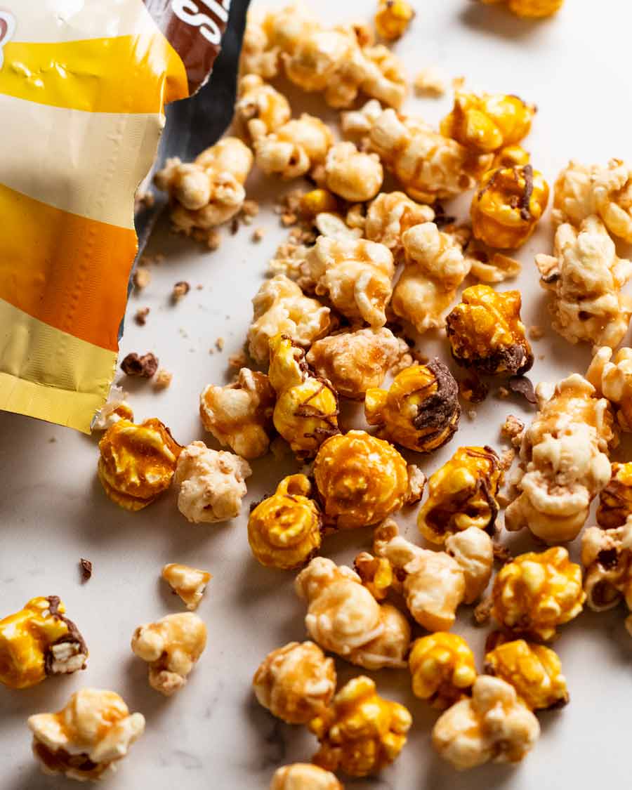 Palomitas de maíz Golden Gaytime compradas en la tienda