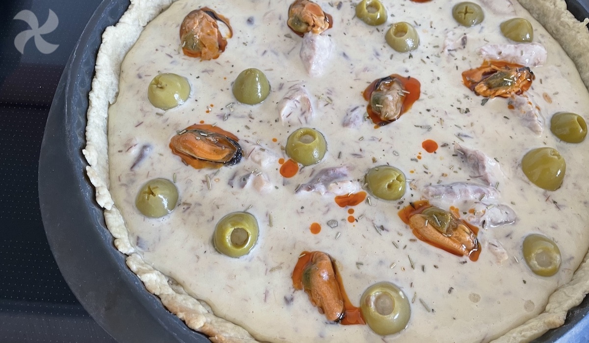 Ponemos mejillones y aceitunas