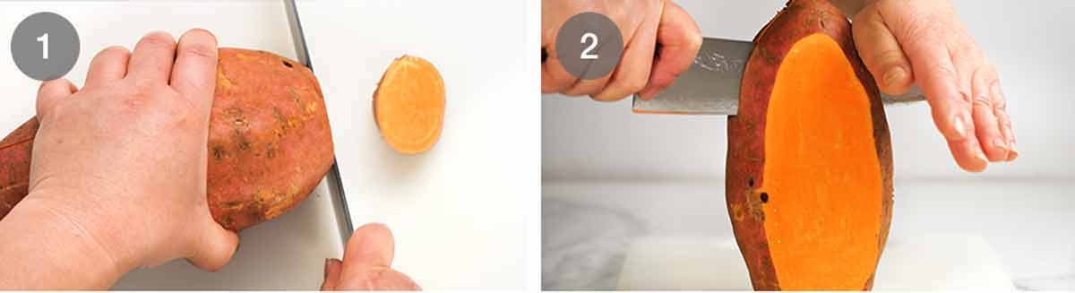 How to make Sweet potato steaks