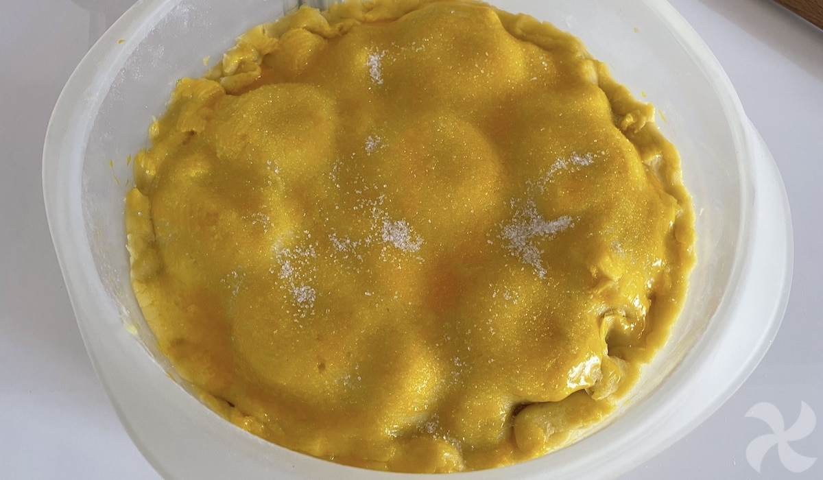 Pastel listo para hornear