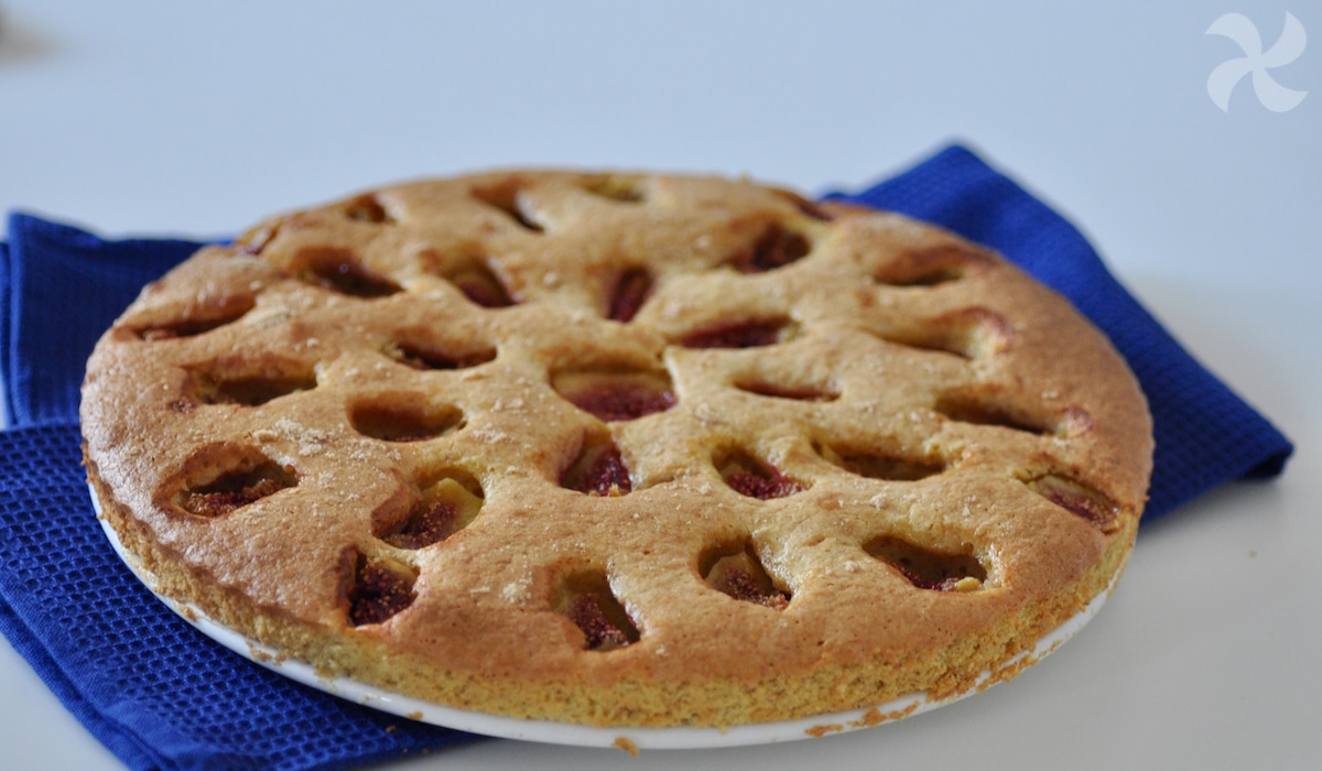 Bizcocho de almendras con higos