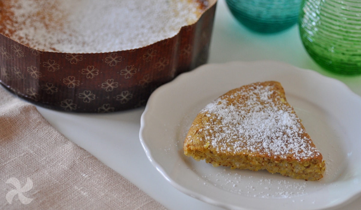 Pastel sin gluten de arroz con leche