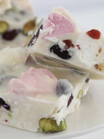 Pieces of rocky road.