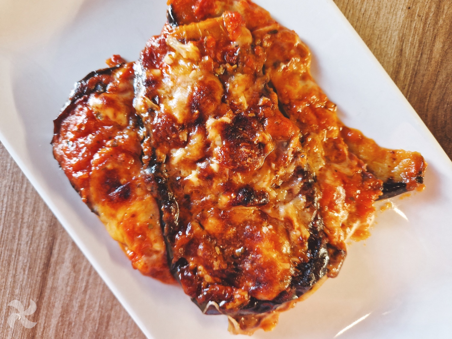 Berenjenas a la parmesana rellenas de jamón y queso express
