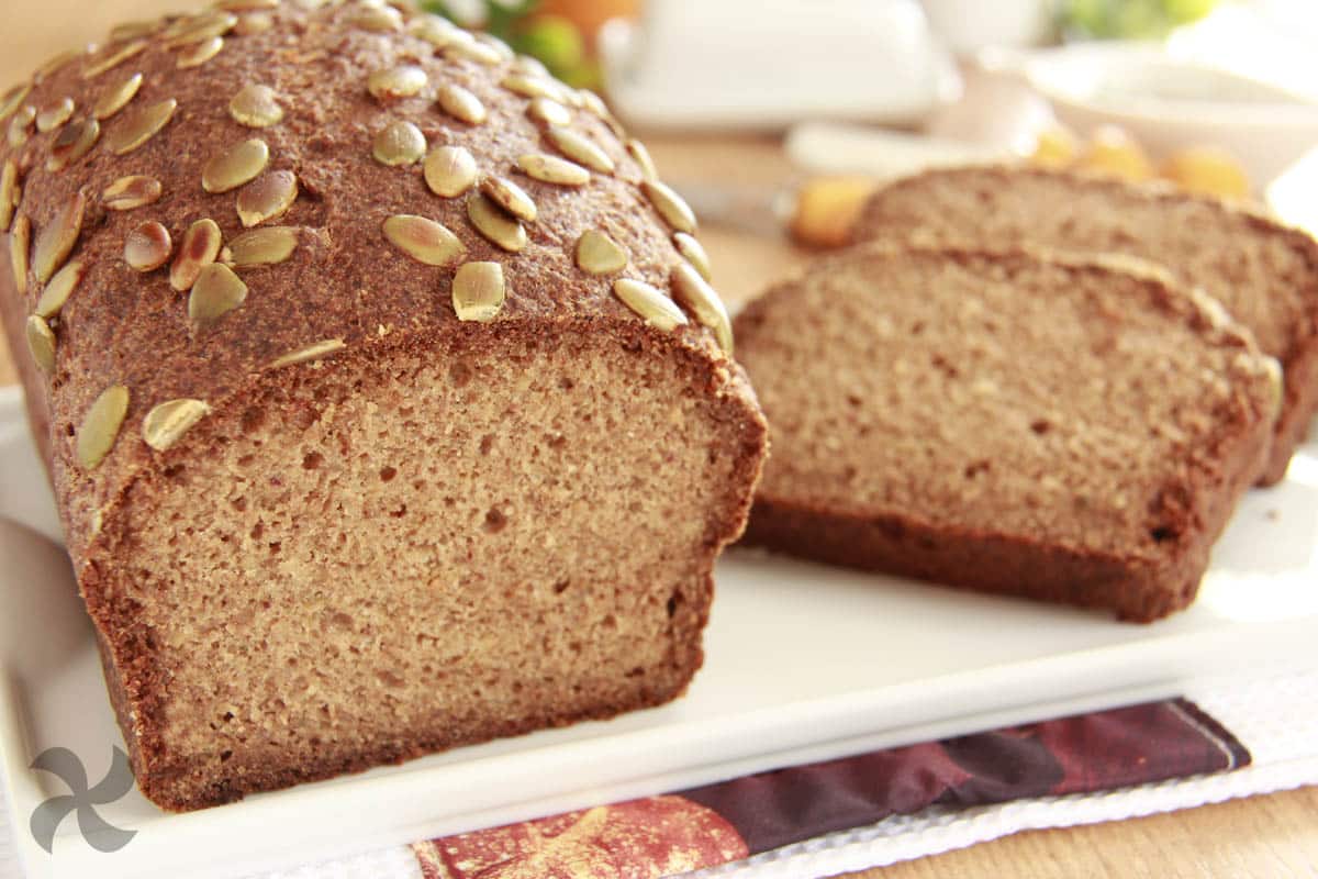 Pan de trigo sarraceno y semillas de calabaza
