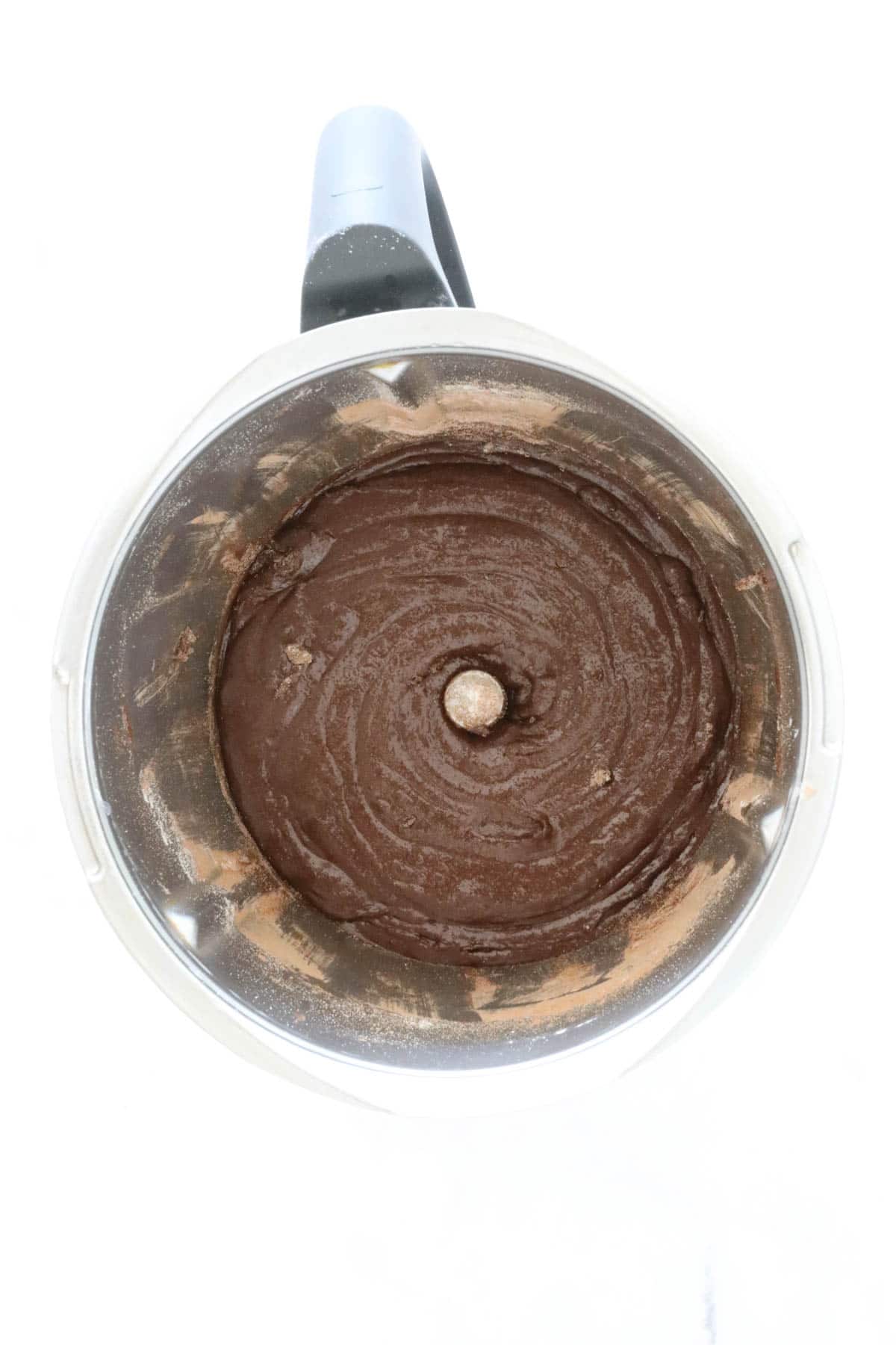 Melted chocolate in a Thermomix.