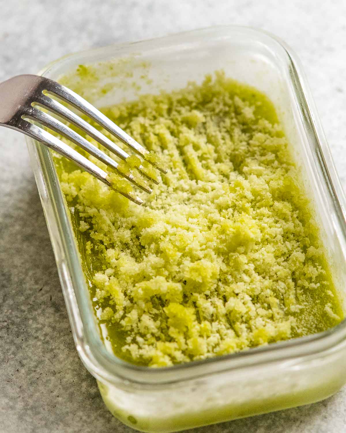 Cucumber lime granita for oysters