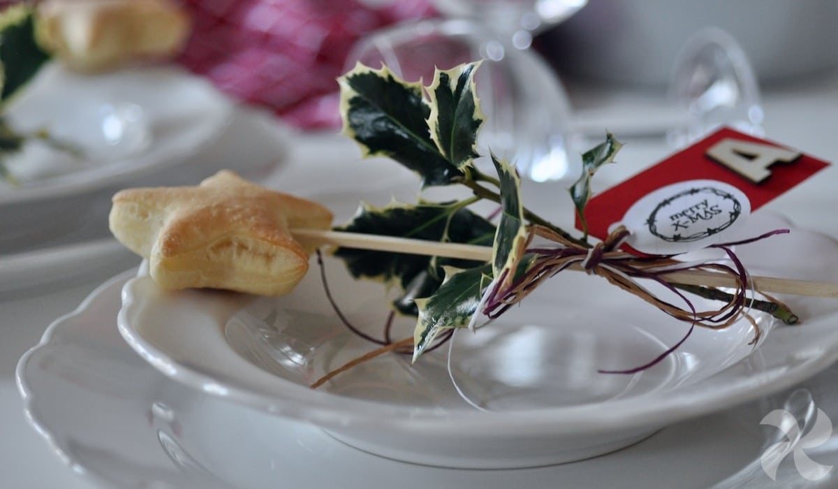 Estrellas de pan para decorar la mesa de Navidad