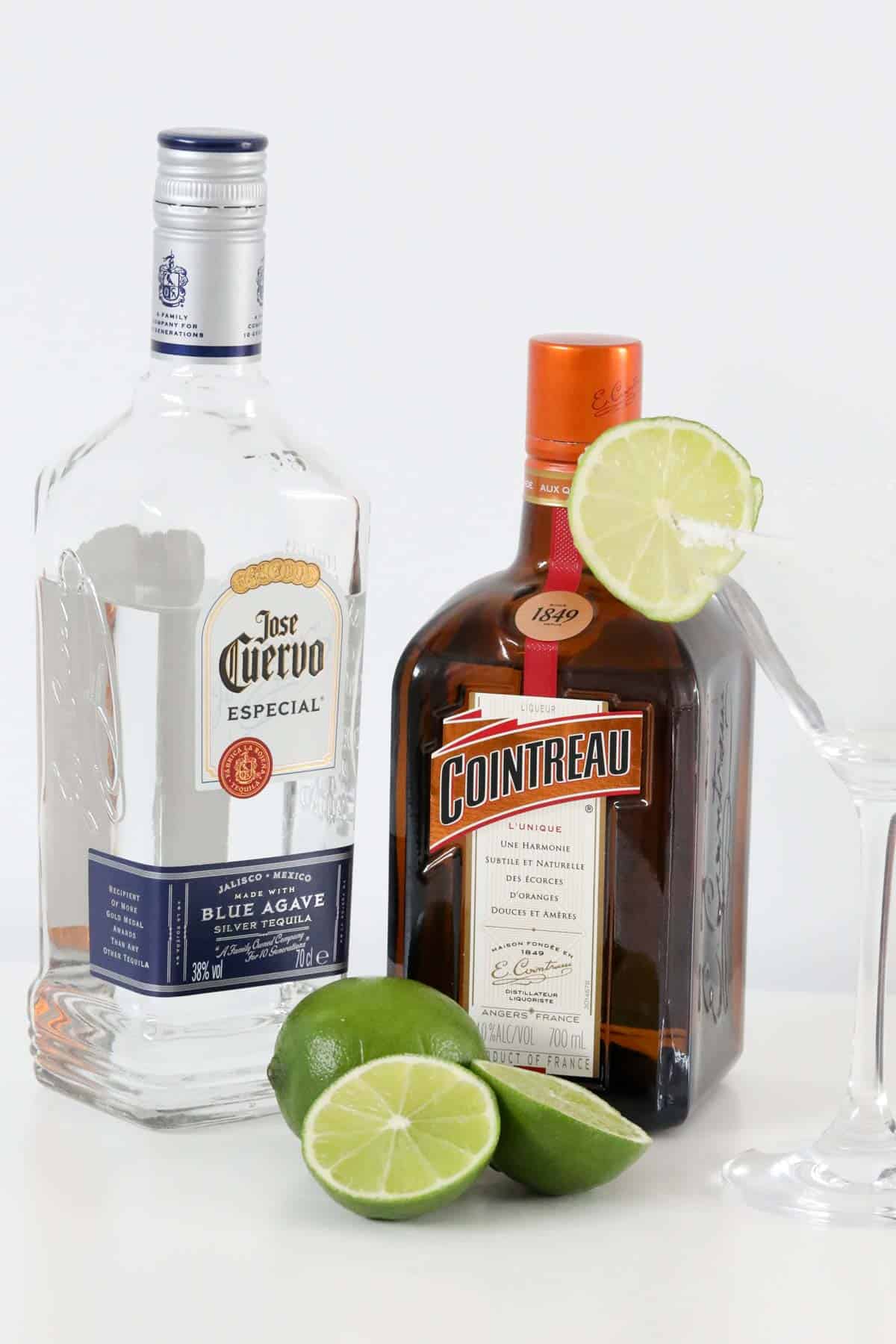 The ingredients for Thermomix Margaritas.