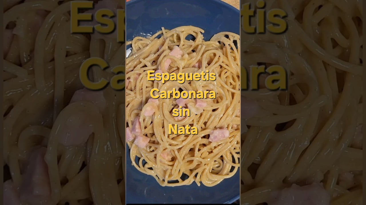 Espaguetis Carbonara Sin NATA RECETA THERMOMIX TM6