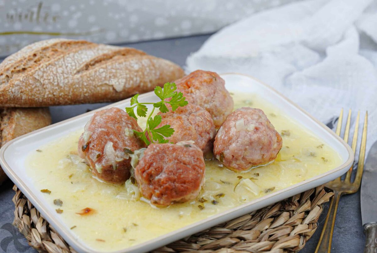 Albóndigas de pavo con salsa verde