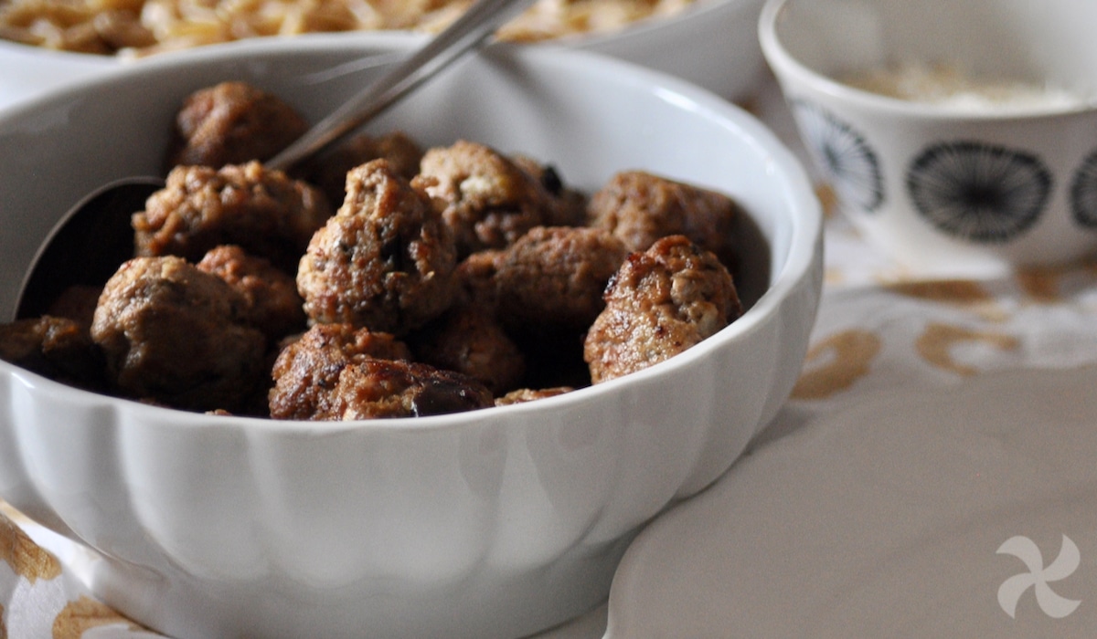 Albóndigas de berenjena y carne picada