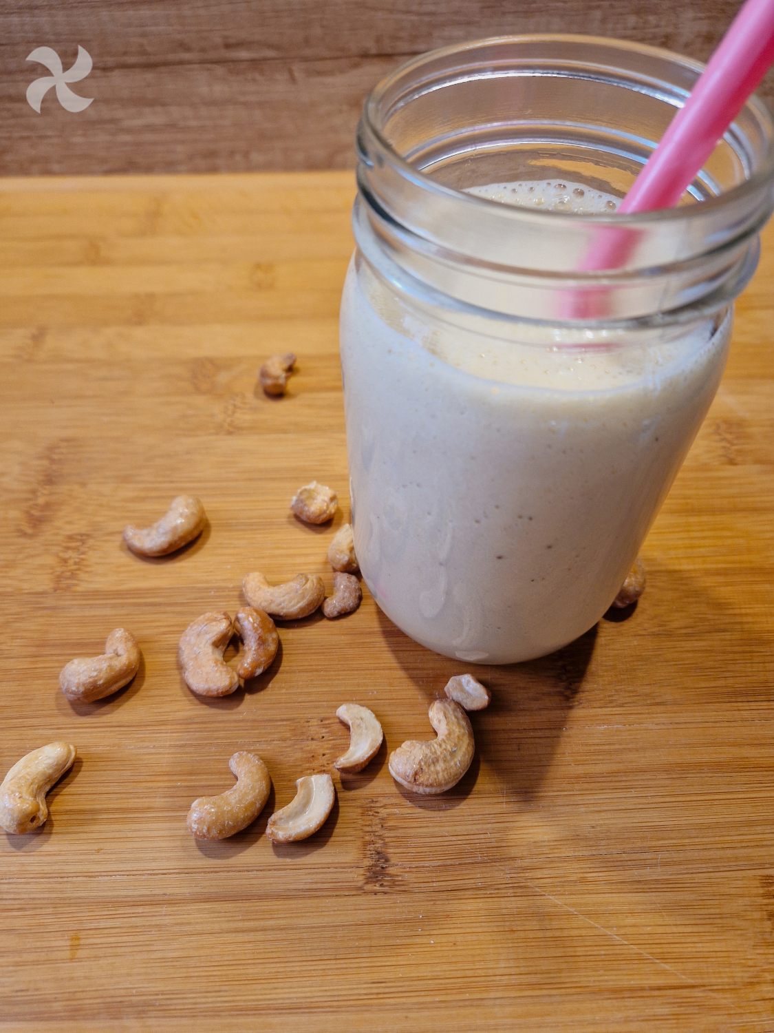 Batido de plátano y anacardos