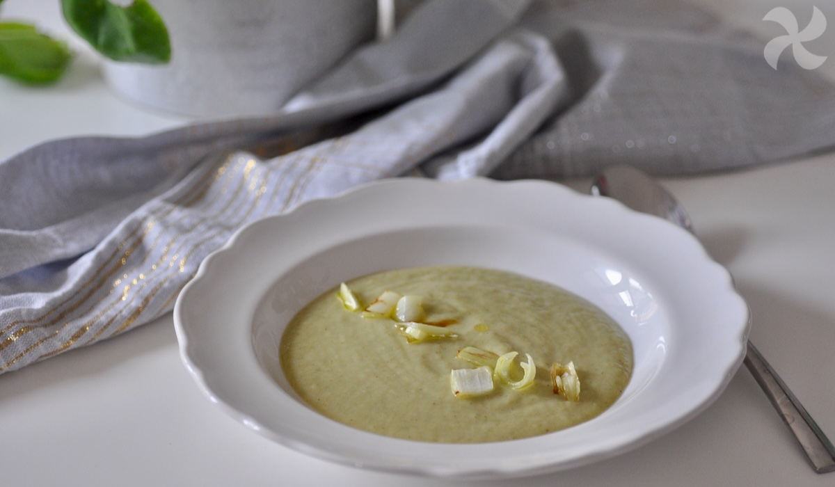 Crema de puerro y brócoli