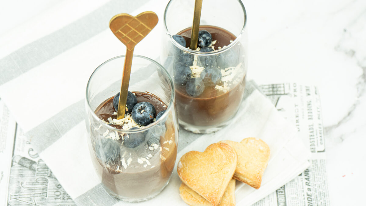 Cuajada de coco y chocolate