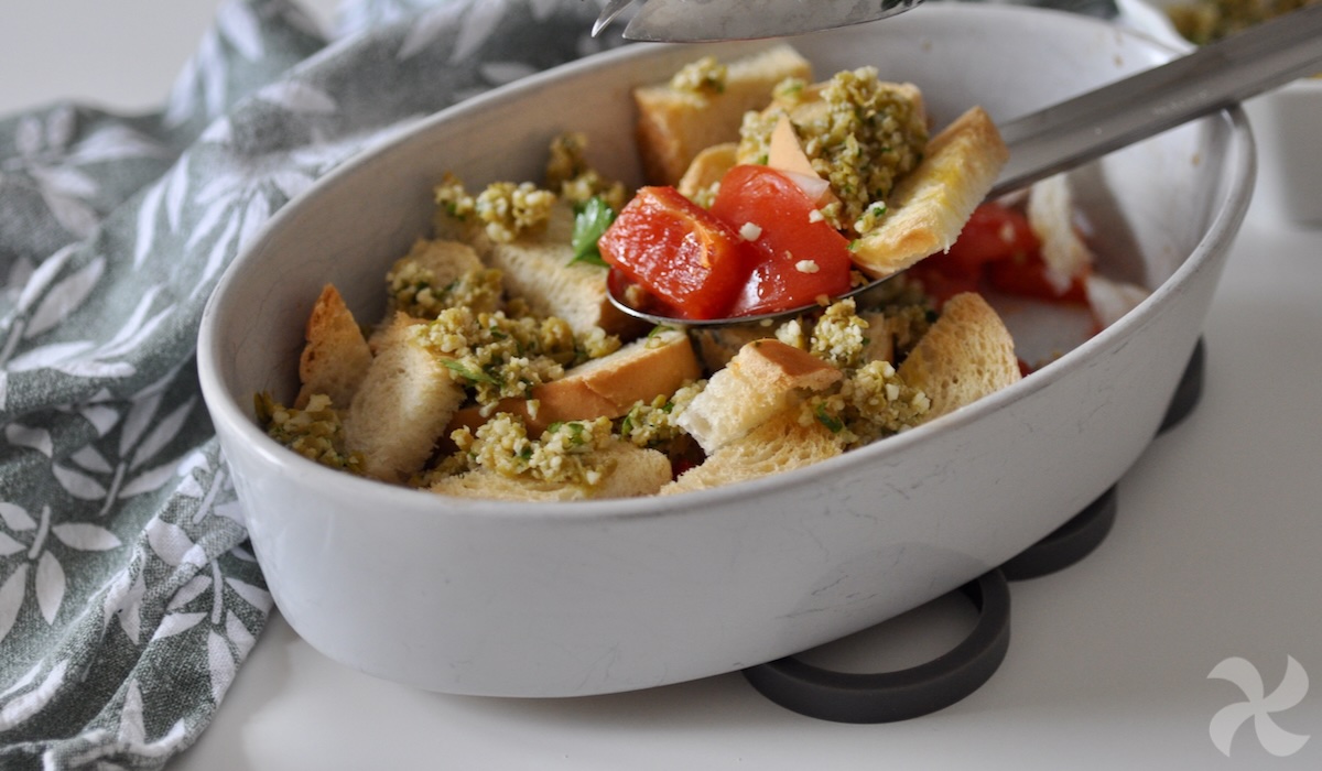 Ensalada templada con tapenade