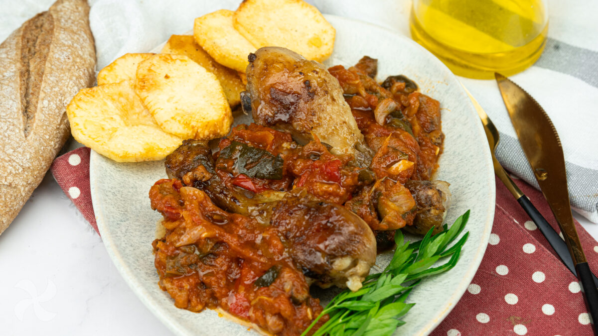 Muslitos de pollo a la sanfaina