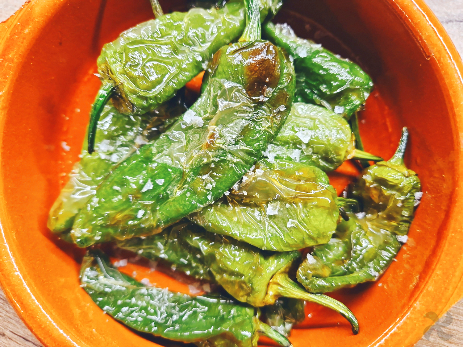Pimientos del padrón en airfryer
