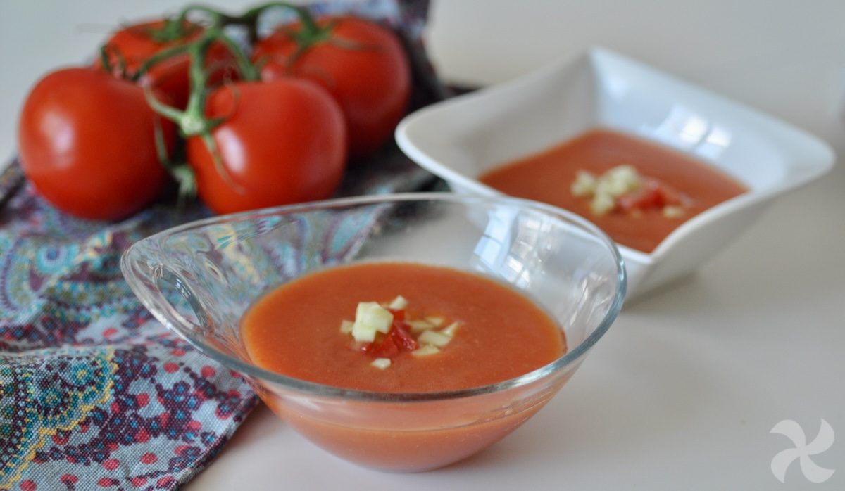 Gazpacho con pimiento asado