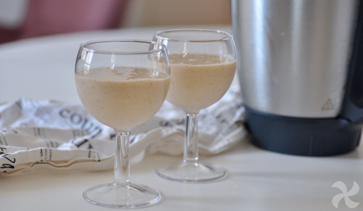 Smoothie de melocotón e higos