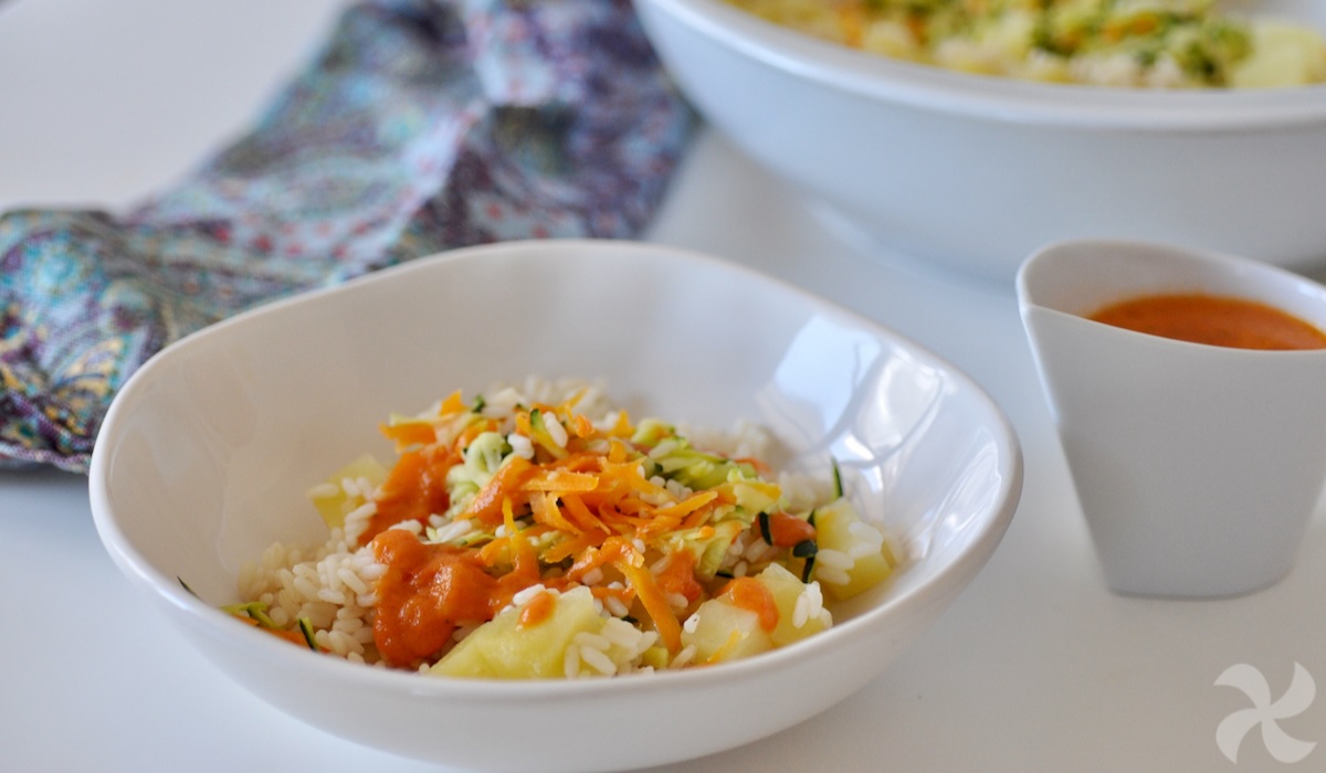 Ensalada vegana de arroz