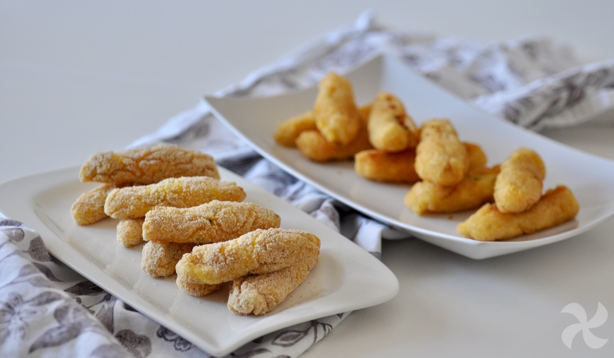 Palitos de patata y salmón