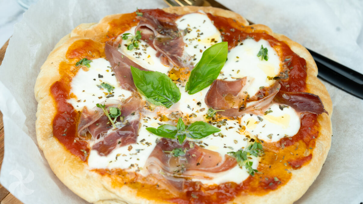 Pizza napolitana en sartén