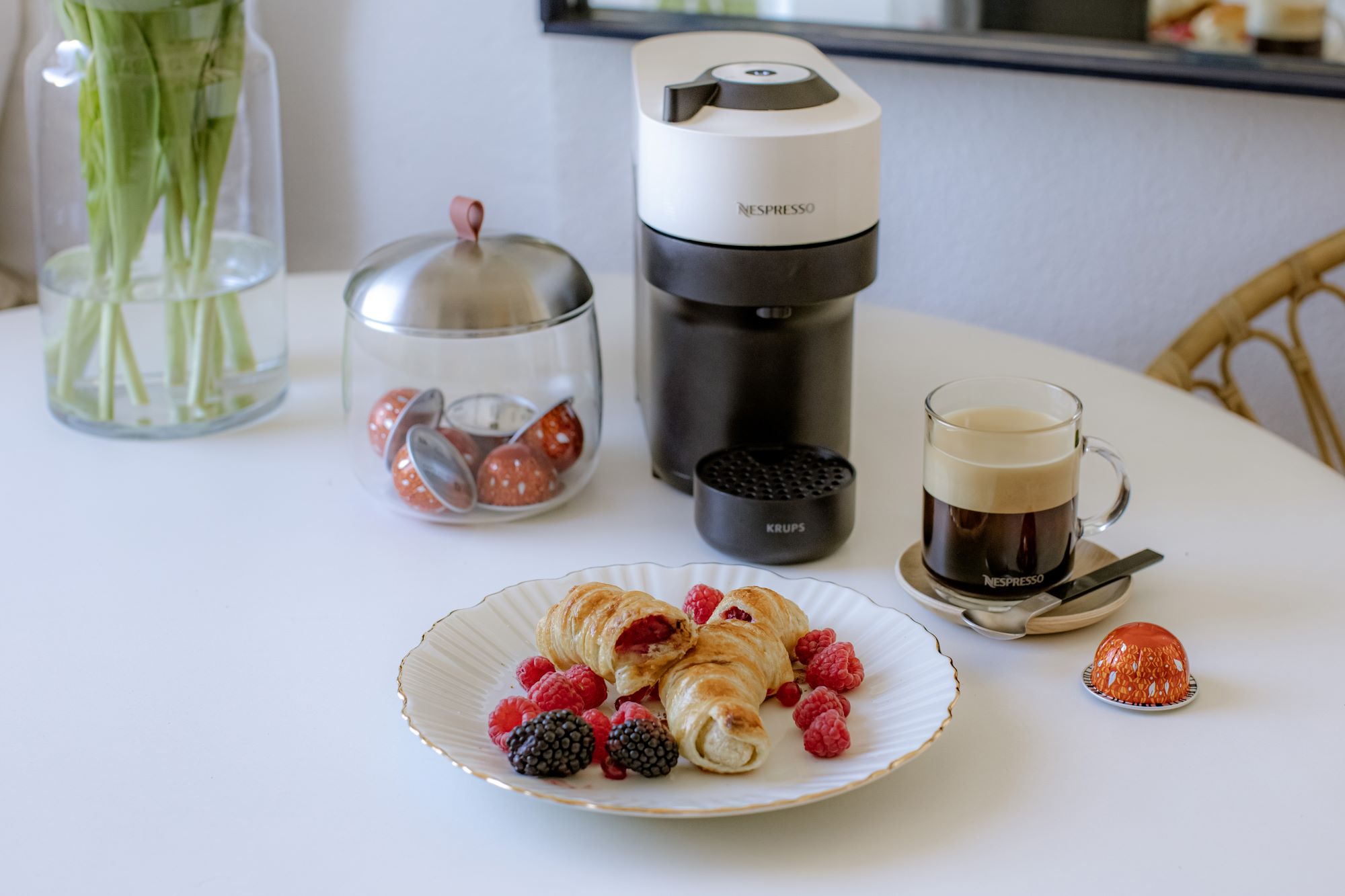 2 deliciosas recetas para acompañar a los cafés aromatizados 2 CROISSANT DE PLATANO