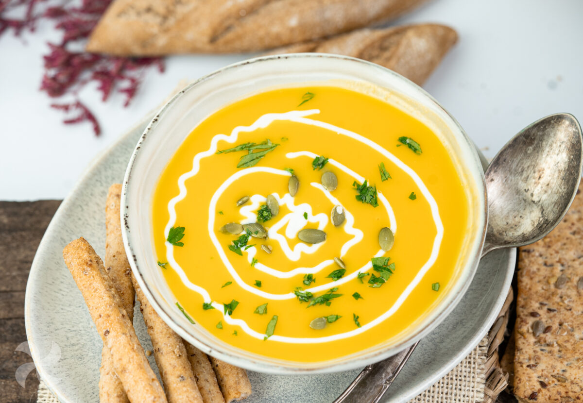 Crema de calabaza y boniato